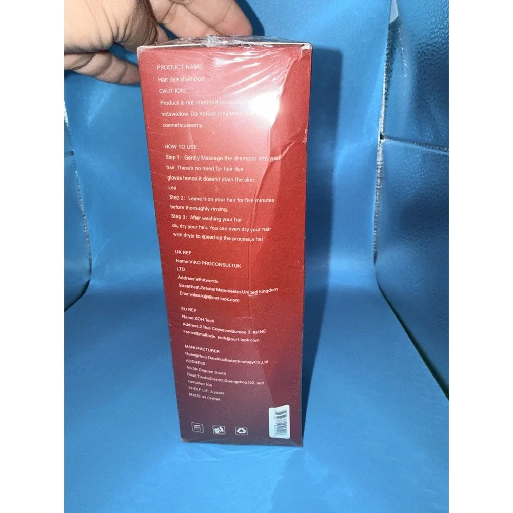 Nova Hair Red Hair Dye Shampoo 6.76 Fl. Oz.
